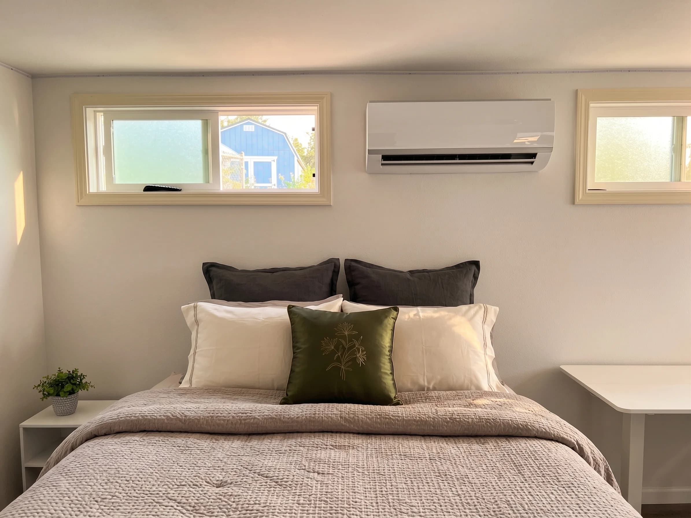 Bedroom mini-split install — Plymouth, MA
