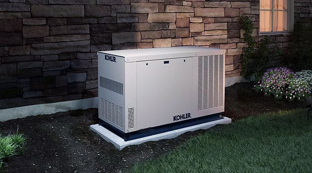 Kohler standby generator install
