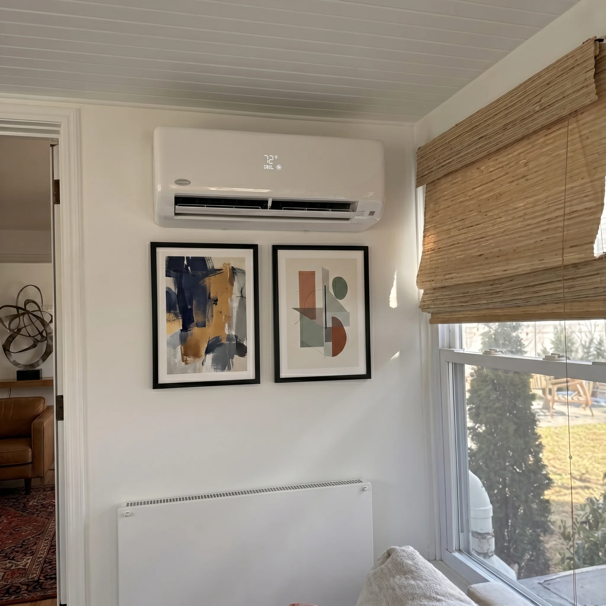 Sunroom mini-split install — Sandwich, MA